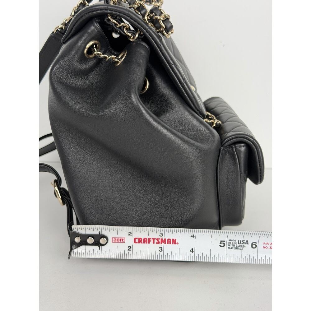 Chanel Large Duma Backpack in Black Quilted Lambskin Leather NFC D7 - Picture 13 of 16